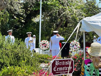 British Cemetery Ceremony